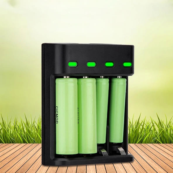 Greentech Pil Şarj Cihazı (Dört Yuvalı) - 1.2V Ni-Mh / Ni-Cd Aa / Aaa / GT-BC07 - Resim 9