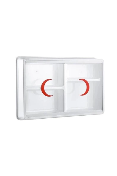 Çelik Ayna Plastik Ecza Dolabı 47cm x 30cm x 10cm 158 - Resim 2