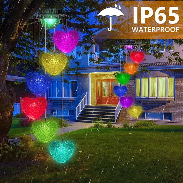 Greentech Güneş Enerjili Renk Geçişli Kristal Kalp Aydınlatma / GT-SL40 - Resim 2