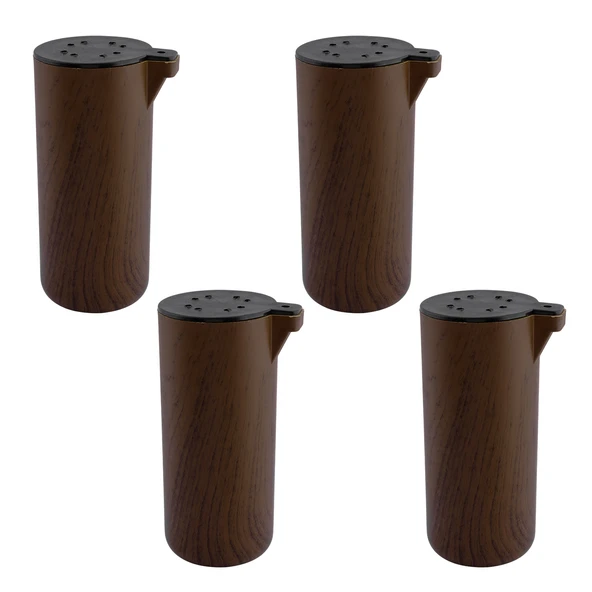 (4 Adet) Plastik Terra Kubik Kestane Kahvesi 15 cm Mobilya Kanepe Koltuk Baza Yükseltme Ayak Ayağı ürün görseli