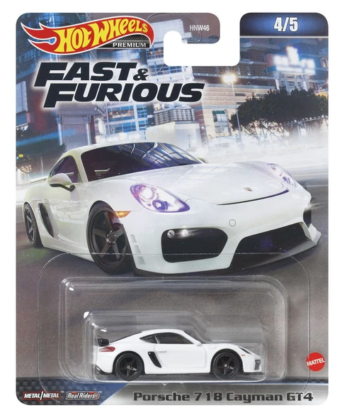 Hot Wheels Fast and Furious Premium Porsche 718 Cayman GT4 HNW46-HKD20
