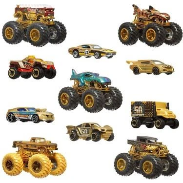 Hot Wheels Monster Trucks Bigfoot Trophy Araba ve Kamyon Şampiyonları JDW07 - Resim 2