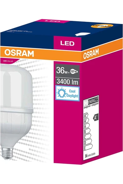 Osram Led Jumbo Torch E27 36w/3400lm Ampul, Beyaz Işık ürün görseli 1