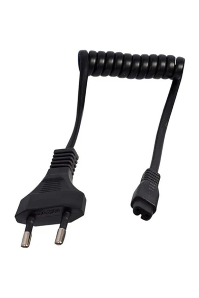 Filonline Traş Makinesi Şarj Kablosu 2.5a 250v Traş Makinesi Güç Kablosu Spiralli Traş Makinesi Power Kablo