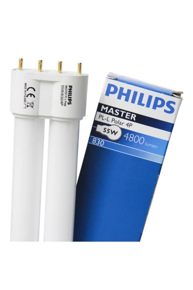 Philips Master 55w/830 4p Pll Floresan Ampul Sarı 3000k - 54,16 Cm ürün görseli 1