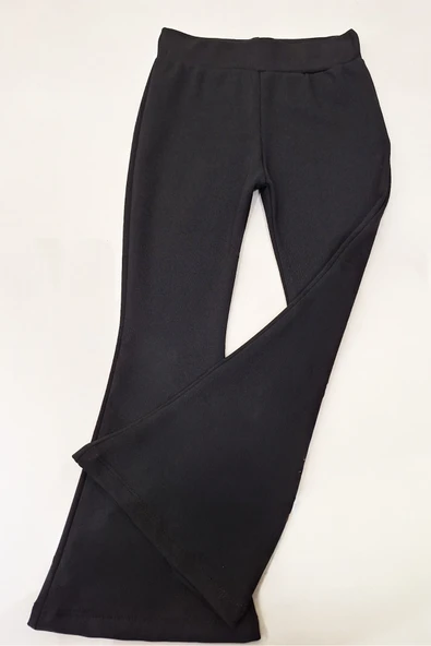 Kız Çocuk İspanyol Paça - Bel Tutuşlu Tayt 5-15 Yaş 12316 - Resim 2