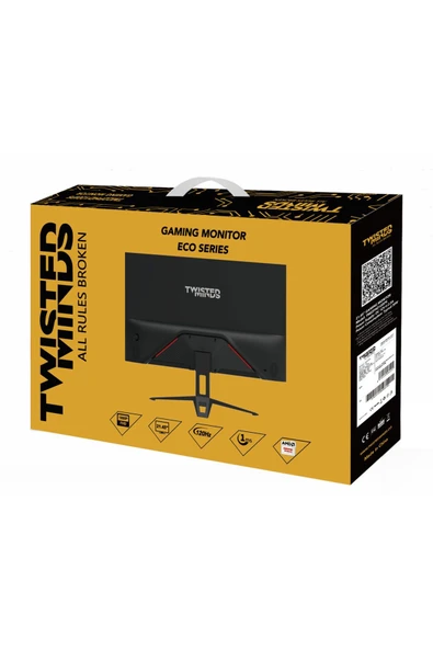 22" TM22FHD120IPS FHD 120HZ 1MS HDMI DP IPS ÇERÇEVESİZ GAMING MONİTÖR - 5