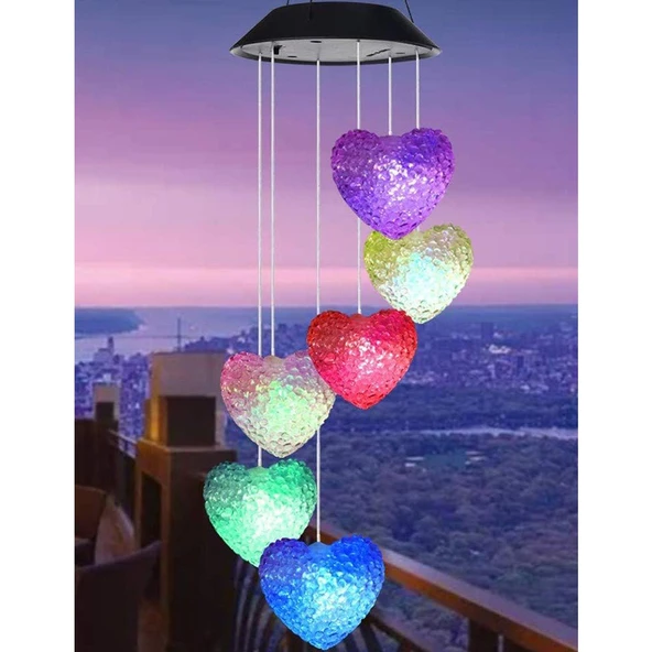 Greentech Güneş Enerjili Renk Geçişli Kristal Kalp Aydınlatma / GT-SL40 - Resim 9