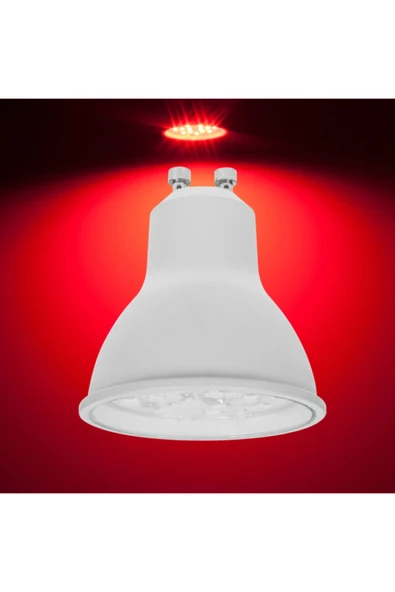 Osaka 7w Gu10 Led Lamba Kırmızı ürün görseli 1