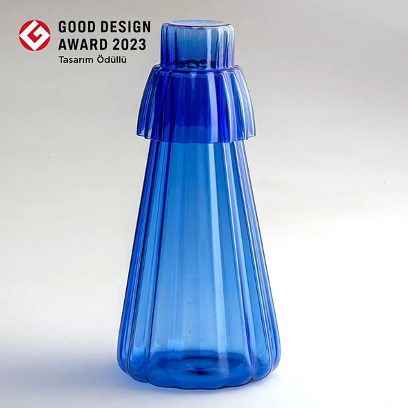 Jumbo Bloom Mavi Başucu Sürahisi ürün görseli 1