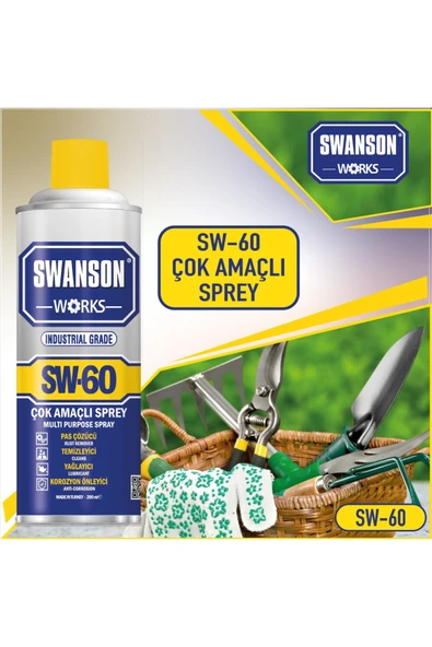 Spreycim Swanson Works SW-60 Çok Amaçlı Makine Tabanca ve Tüfek İçin Etkili Makine Yağlama Spreyi 400 ML - 5