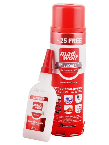 Madwolf Hızlı&Güçlü Yapıştırıcı 500 ml+125 g ürün görseli 1