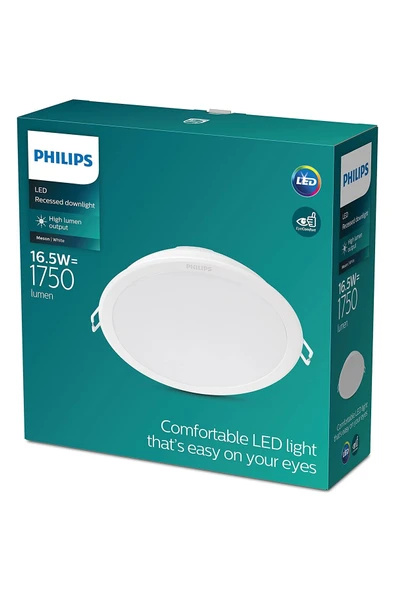 Philips Downlight 16.5w Meson Beyaz Işık 6500K Led Gömme Spot Yeşil Kutu 220v ürün görseli