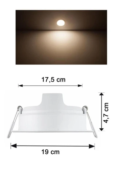 Philips Meson 20w Led Panel 4000k Günışığı 17,5 Cm Mağaza Spot Armatür - 3
