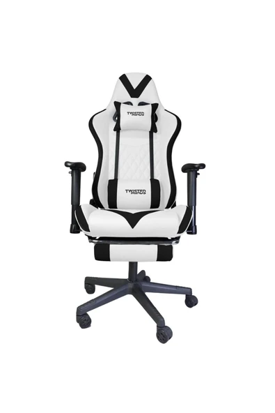 Comfort Beyaz/Siyah Oyuncu Koltuğu