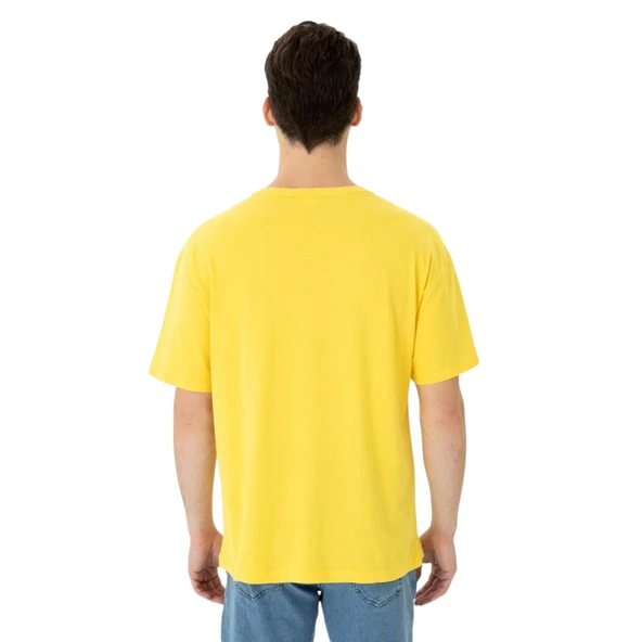 Erkek Comfort Bisiklet Yaka Tişört - Resim 4