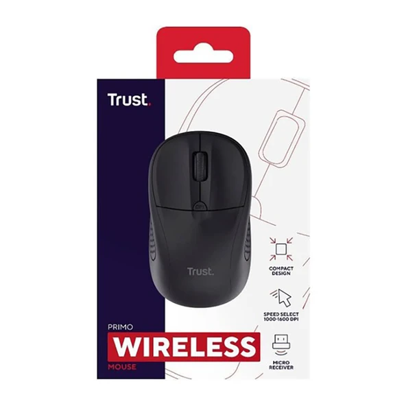 Trust 24794 Primo Kablosuz Mouse Siyah - Resim 7