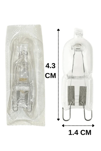 Osram Halopin Pro 35W (40W) 2800K (Sarı Işık) G9 Duylu Halojen Ampul (4 Adet) - Resim 5