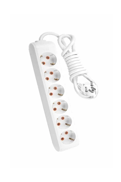 VİKO Viko Multi-Let 6'lı Topraklı Kablolu Çocuk Korumalı Grup Priz 3 Metre ürün görseli 1