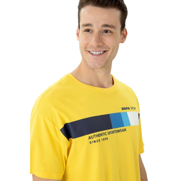 Erkek Comfort Bisiklet Yaka Tişört - Resim 3