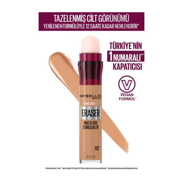 Maybelline New York Instant Anti Age Eraser Kapatıcı - 02 Nude - Resim 2