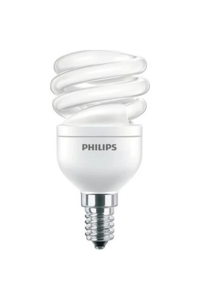Philips 12w =60w Economy Twister/ Tornado/spiral Sarı Işık/ E14(ince) Duy/2700kelvin-741 Lumen - Resim 3