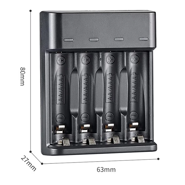 Greentech Pil Şarj Cihazı (Dört Yuvalı) - 1.2V Ni-Mh / Ni-Cd Aa / Aaa / GT-BC07 - Resim 7