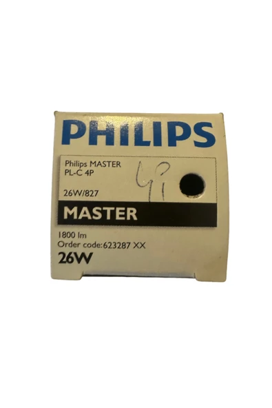 Philips Master PL-C 26W 827 2700K Sarı Işık 4Pinli G24c-3 Duylu - 2