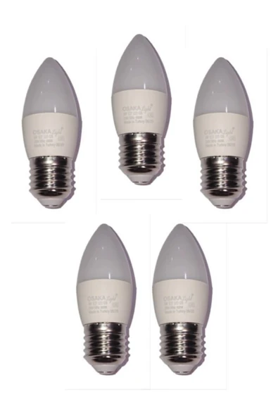 Osaka 7w Led Ampul E-27 Duylu Beyaz Işık 5 Adet ürün görseli