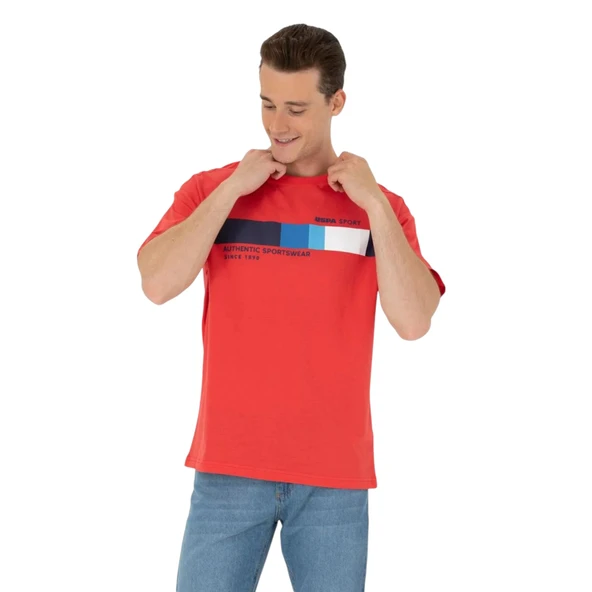 Erkek Comfort Bisiklet Yaka Tişört - Resim 9