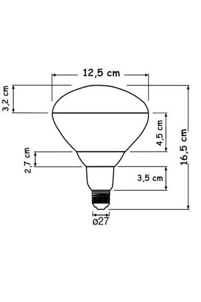 Ledvance 250w Infrared Kırmızı Ampul E27 Isıtıcılı Lamba Kırmızı Işık - Halogen Ampul - E27 - Mavi I - 6