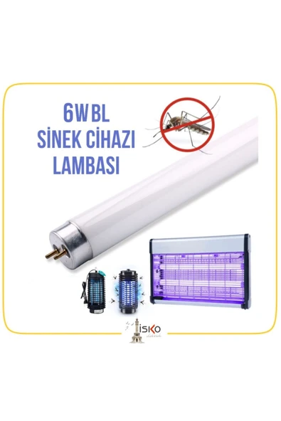 Sinek Cihazı Ampulü 6w Bl T5 Haşere Mavi Floresan Ampul 22,5cm - Resim 2