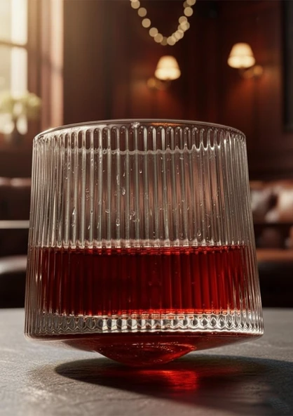 JAPAN Style Dönerli Cam Bardak - 1 Adet, 150 ML - 3