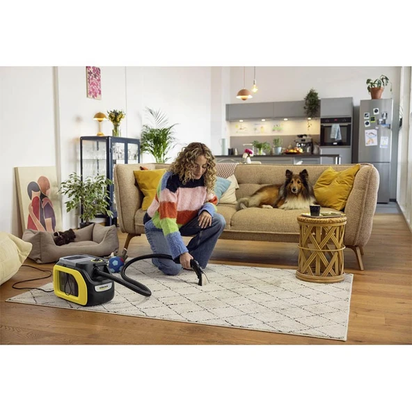 Karcher SE 3 Compact Yellow Koltuk ve Halı Yıkama Makinesi - Resim 4