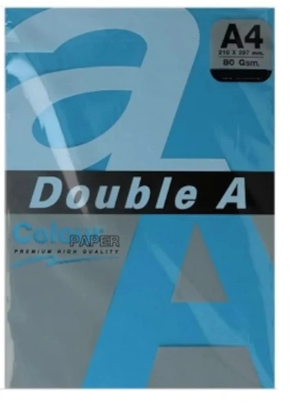 Double A Renkli Fotokopi Kağıdı 100 Lü A4 80 Gr Koyu Mavi
