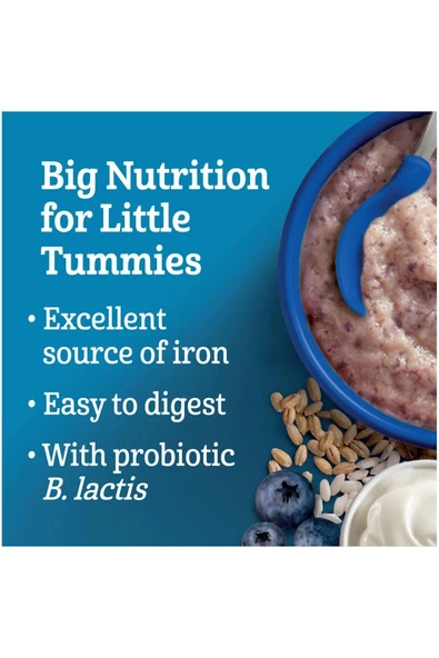 Cereals-MultiGrain Yogurt&Blueberry- Çok Tahıllı Yoğurt&Yaban Mersinli Kaşık Maması 227 Gr- 8. ay - Resim 2