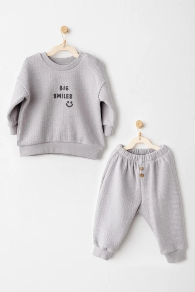 Erkek Bebek Takım 2 Parça Set Casual AC26206 - Resim 12