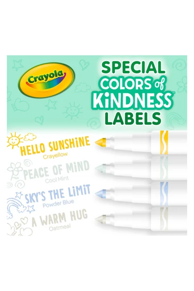 Colors of Kindness - Fine Line- 10 Washable Markers- Amerikan-nontoxic- 10 Yıkanabilir Boya Kalemi - Resim 5