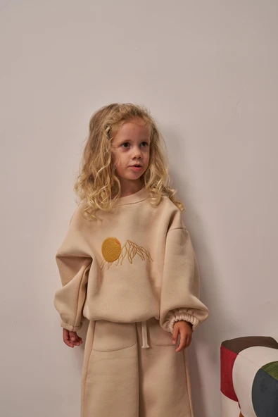 Bej Unisex TinyPeak Alt Üst Takım ürün görseli