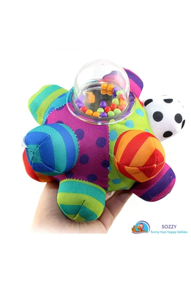 Çıngıraklı Renkli Topum - 2