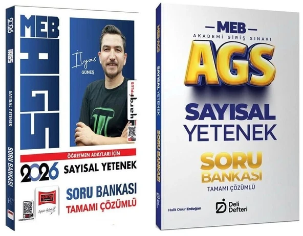 Yargı + Deli Defteri 2026 MEB-AGS Sayısal Yetenek Soru Bankası 2 li Set - İlyas Güneş Yargı + Deli Defteri Yayınları ürün görseli