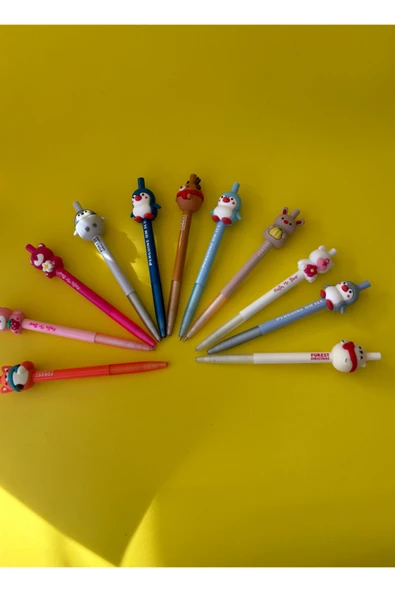 2'li Hayvan Figürlü Versatil Uçlu Kalem Seti | 0.7 Uç | Okul Hediyesi Kalem - 2