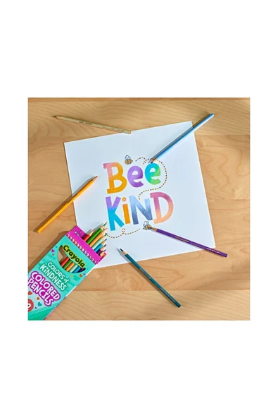 12 Colors of Kindness Pencils- Amerikan-Nontoxic- 12 Renk Kuru Boya Seti - Resim 5