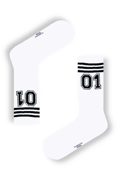 6’lı Gym Spor Desenli Atletik Çorap Seti | Unisex Pamuklu Hediye Kutulu Spor Çoraplar - 5