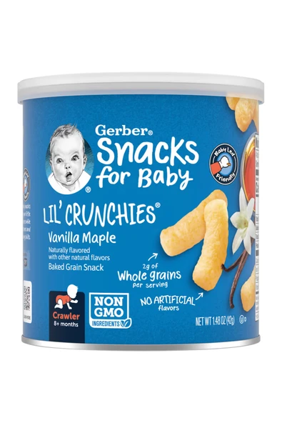 Lil Crunchies Vanilla Maple- Vanilya Akçaağaç Şurubu- Atıştırmalık 42 gr. ürün görseli
