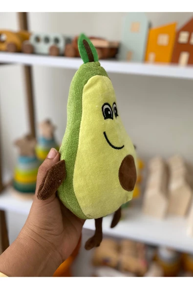 Sevimli Avokado Peluş Yastık – Uyku ve Oyun Arkadaşı – Sarılma Oyuncağı – Hediyelik Dekoratif Yastık - 5