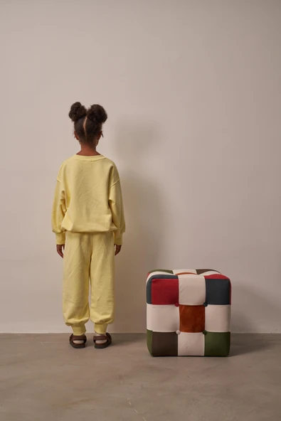 Sarı Hidden Pocket Unisex Eşofman Takım - Resim 5