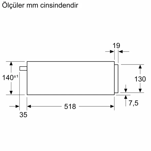 Siemens BI710C1B1 Multifonksiyonel Isıtma Çekmecesi - Resim 8