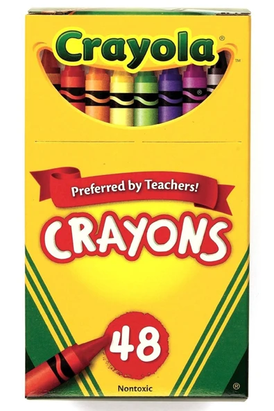 48 Colourful Crayons- Amerikan-Nontoxic- 48 Renk Mum Boya Seti ürün görseli