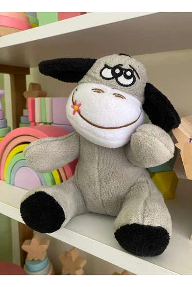 Sevimli Eşek Uyku Ve Oyun Arkadaşı Eşşek Peluş Oyuncak Peluş Yastık Sevimli Arkadaş Uyku Oyuncağı - Resim 3